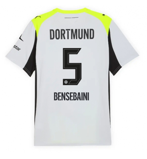 Borussia Dortmund Ramy Bensebaini #5 Bortedrakt 2025-26 Kortermet Borussia Dortmund Ramy Bensebaini #5 Bortedrakt 2025-26 Kortermet