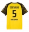 Borussia Dortmund Ramy Bensebaini #5 Hjemmedrakt 2025-26 Kortermet