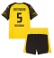 Borussia Dortmund Ramy Bensebaini #5 Hjemmedraktsett Barn 2025-26 Kortermet (+ Korte bukser)