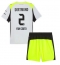 Borussia Dortmund Yan Couto #2 Bortedraktsett Barn 2025-26 Kortermet (+ Korte bukser)
