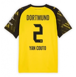 Borussia Dortmund Yan Couto #2 Hjemmedrakt 2025-26 Kortermet
