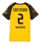 Borussia Dortmund Yan Couto #2 Hjemmedrakt Dame 2025-26 Kortermet