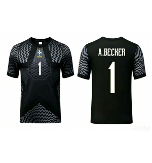 Brasil Alisson Becker #1 Keeper Hjemmedrakt VM 2026 Kortermet