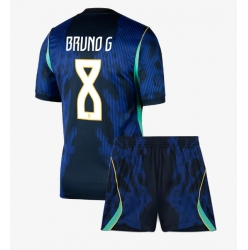 Brasil Bruno Guimaraes #8 Bortedraktsett Barn VM 2026 Kortermet (+ Korte bukser)