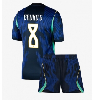 Brasil Bruno Guimaraes #8 Bortedraktsett Barn VM 2026 Kortermet (+ Korte bukser)