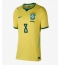 Brasil Bruno Guimaraes #8 Hjemmedrakt Dame VM 2026 Kortermet Brasil Bruno Guimaraes #8 Hjemmedrakt Dame VM 2026 Kortermet