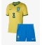 Brasil Bruno Guimaraes #8 Hjemmedraktsett Barn VM 2026 Kortermet (+ Korte bukser)