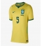 Brasil Casemiro #5 Hjemmedrakt Dame VM 2026 Kortermet Brasil Casemiro #5 Hjemmedrakt Dame VM 2026 Kortermet