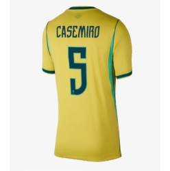 Brasil Casemiro #5 Hjemmedrakt Dame VM 2026 Kortermet