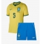 Brasil Casemiro #5 Hjemmedraktsett Barn VM 2026 Kortermet (+ Korte bukser)