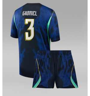 Brasil Gabriel Magalhaes #3 Bortedraktsett Barn VM 2026 Kortermet (+ Korte bukser)