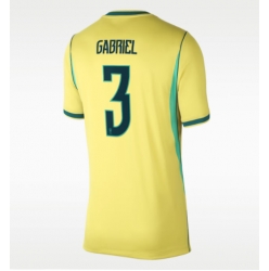 Brasil Gabriel Magalhaes #3 Hjemmedrakt Dame VM 2026 Kortermet