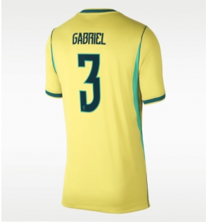 Brasil Gabriel Magalhaes #3 Hjemmedrakt Dame VM 2026 Kortermet