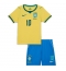 Brasil Gabriel Magalhaes #3 Hjemmedraktsett Barn VM 2026 Kortermet (+ Korte bukser)