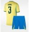 Brasil Gabriel Magalhaes #3 Hjemmedraktsett Barn VM 2026 Kortermet (+ Korte bukser)