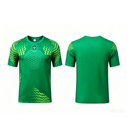 Brasil Keeper Bortedrakt VM 2026 Kortermet Brasil Keeper Bortedrakt VM 2026 Kortermet