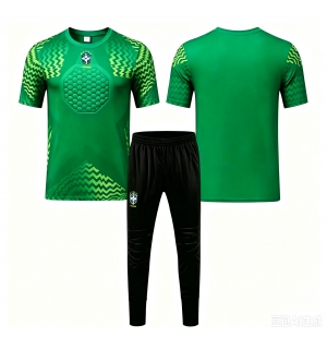 Brasil Keeper Bortedraktsett Barn VM 2026 Kortermet (+ Korte bukser)