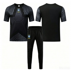 Brasil Keeper Hjemmedraktsett Barn VM 2026 Kortermet (+ Korte bukser)