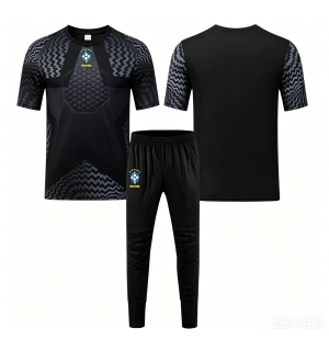 Brasil Keeper Hjemmedraktsett Barn VM 2026 Kortermet (+ Korte bukser)