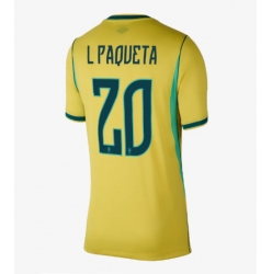 Brasil Lucas Paqueta #20 Hjemmedrakt Dame VM 2026 Kortermet