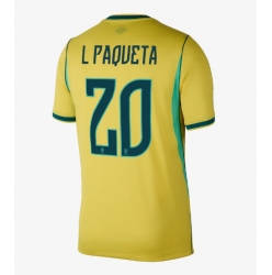 Brasil Lucas Paqueta #20 Hjemmedrakt VM 2026 Kortermet