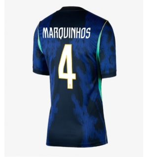 Brasil Marquinhos #4 Bortedrakt Dame VM 2026 Kortermet
