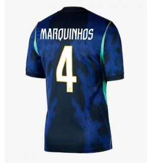 Brasil Marquinhos #4 Bortedrakt VM 2026 Kortermet