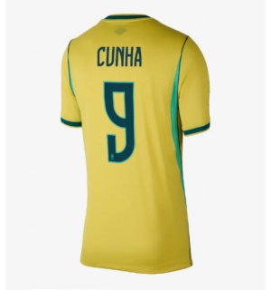 Brasil Matheus Cunha #9 Hjemmedrakt Dame VM 2026 Kortermet