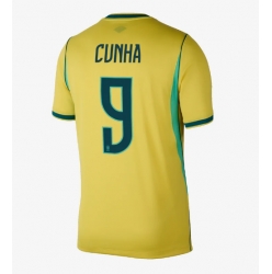 Brasil Matheus Cunha #9 Hjemmedrakt VM 2026 Kortermet