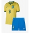 Brasil Matheus Cunha #9 Hjemmedraktsett Barn VM 2026 Kortermet (+ Korte bukser)