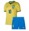 Brasil Neymar Jr #10 Hjemmedraktsett Barn VM 2026 Kortermet (+ Korte bukser)