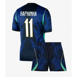 Brasil Raphinha Belloli #11 Bortedraktsett Barn VM 2026 Kortermet (+ Korte bukser)