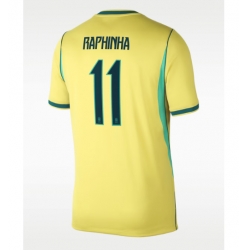Brasil Raphinha Belloli #11 Hjemmedrakt VM 2026 Kortermet