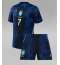 Brasil Vinicius Junior #7 Bortedraktsett Barn VM 2026 Kortermet (+ Korte bukser)