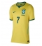 Brasil Vinicius Junior #7 Hjemmedrakt Dame VM 2026 Kortermet Brasil Vinicius Junior #7 Hjemmedrakt Dame VM 2026 Kortermet