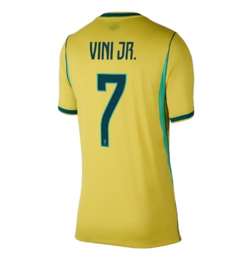 Brasil Vinicius Junior #7 Hjemmedrakt Dame VM 2026 Kortermet Brasil Vinicius Junior #7 Hjemmedrakt Dame VM 2026 Kortermet