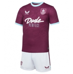 Burnley Hjemmedraktsett Barn 2025-26 Kortermet (+ Korte bukser)