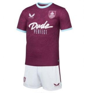 Burnley Hjemmedraktsett Barn 2025-26 Kortermet (+ Korte bukser)
