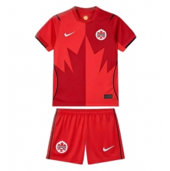 Canada Hjemmedraktsett Barn VM 2026 Kortermet (+ Korte bukser)