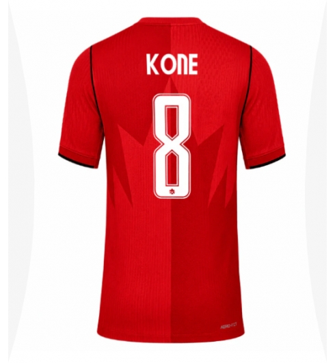 Canada Ismael Kone #8 Hjemmedrakt Dame VM 2026 Kortermet Canada Ismael Kone #8 Hjemmedrakt Dame VM 2026 Kortermet