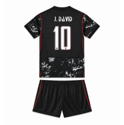 Canada Jonathan David #10 Bortedraktsett Barn VM 2026 Kortermet (+ Korte bukser)
