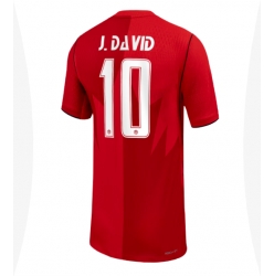 Canada Jonathan David #10 Hjemmedrakt Dame VM 2026 Kortermet