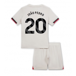 Chelsea Joao Pedro #20 Bortedraktsett Barn 2025-26 Kortermet (+ Korte bukser)
