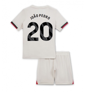 Chelsea Joao Pedro #20 Bortedraktsett Barn 2025-26 Kortermet (+ Korte bukser)
