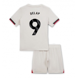 Chelsea Liam Delap #9 Bortedraktsett Barn 2025-26 Kortermet (+ Korte bukser)