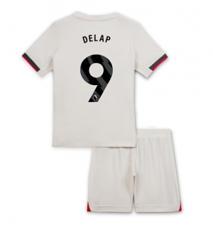 Chelsea Liam Delap #9 Bortedraktsett Barn 2025-26 Kortermet (+ Korte bukser)