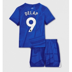 Chelsea Liam Delap #9 Hjemmedraktsett Barn 2025-26 Kortermet (+ Korte bukser)