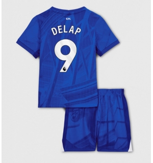 Chelsea Liam Delap #9 Hjemmedraktsett Barn 2025-26 Kortermet (+ Korte bukser)