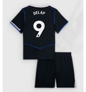 Chelsea Liam Delap #9 Tredjedraktsett Barn 2025-26 Kortermet (+ Korte bukser)