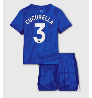 Chelsea Marc Cucurella #3 Hjemmedraktsett Barn 2025-26 Kortermet (+ Korte bukser)
